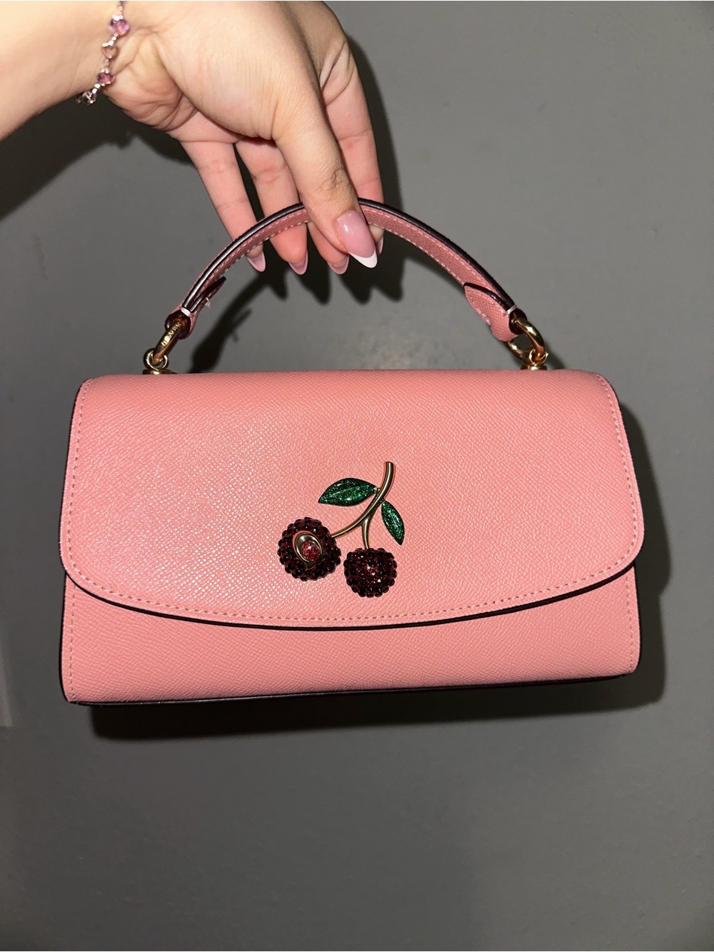 Coach Pink Cherry Tilly satchel 23